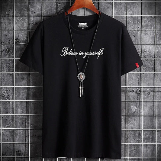 New T Shirt for Men Summer Harajuku Graphic Oversized Goth Punk Manga Vintage Hip Hop Anime Couples Matching Men Clothing