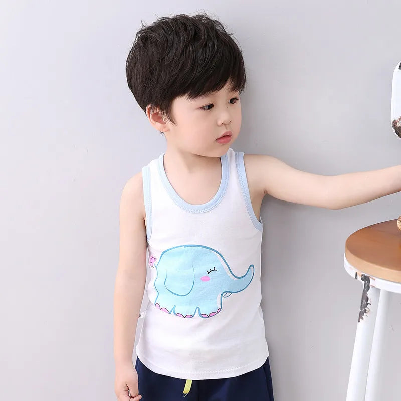 Teens Pajamas Long Sleeve Cotton Pyjamas Kids Clothes Sets Cartoon Big Boy Sleepwear