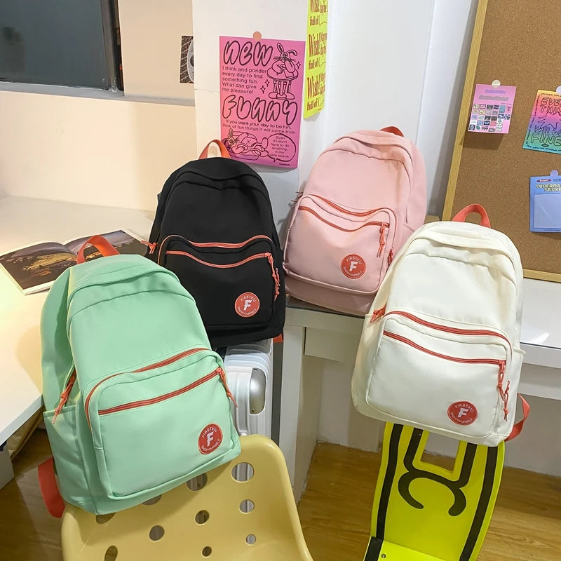 schoolbag Waterproof Boy Girl for High School Trendy Laptop Mochila Women Backpack
