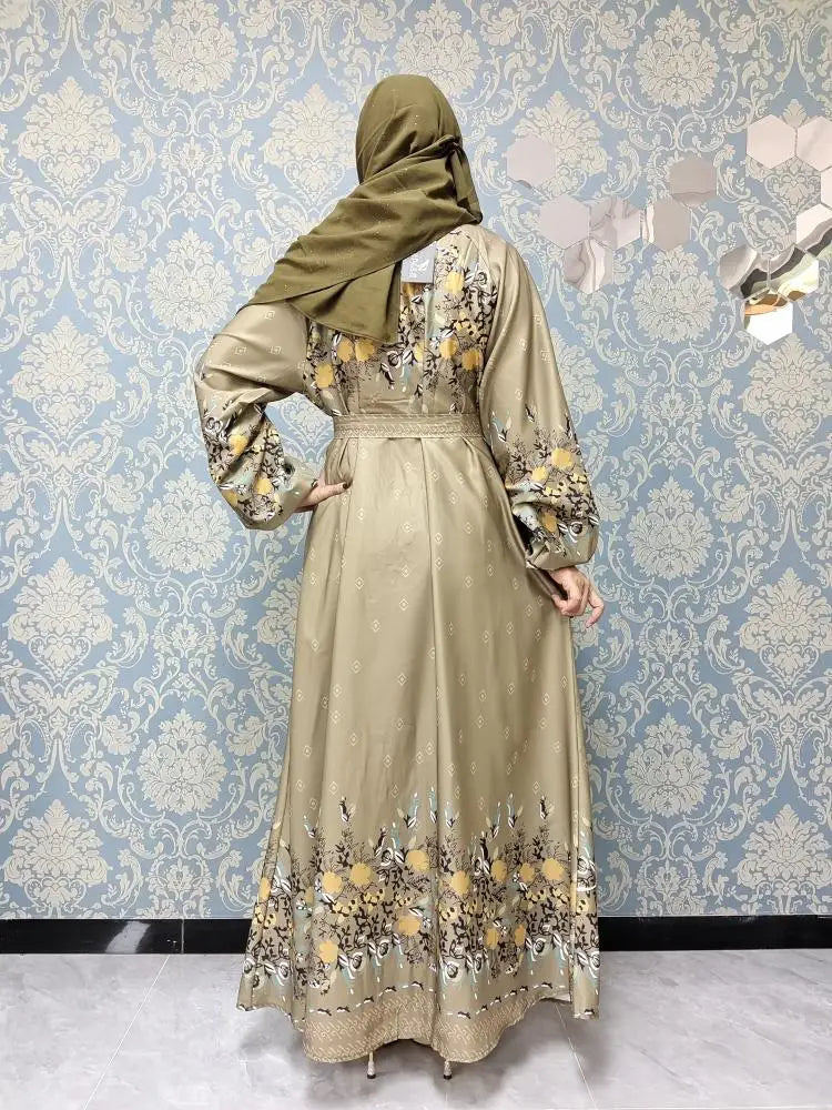DUBAI POPUPLAR STYLES FOR MUSLIM WOMEN FASHION LONG DRESS luxury