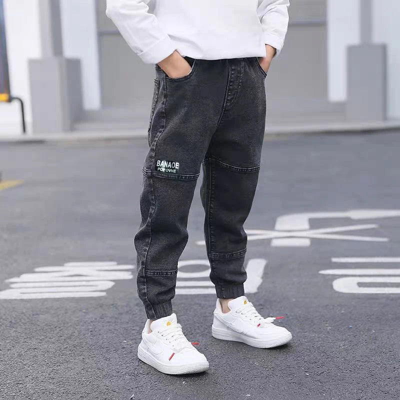Skinny Jeans Kids Slim Pants Boys Stretch Jeans Casual Trousers 4 5 6 7 8 9 10 Years Child Clothes Pencil Pants