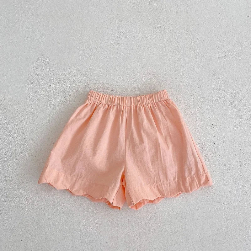 Summer Baby Girl Clothes Set 0-3Years Cute Newborn Kids Flower T-shirt Tops+Elastic Waist Shorts 2PCS Outfits Cotton Suit