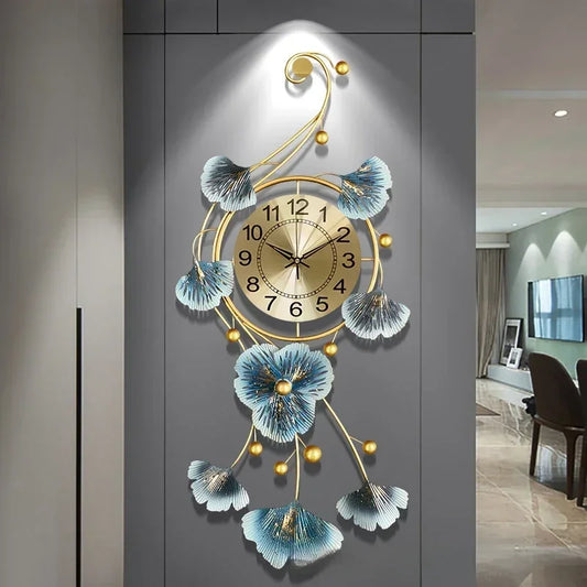 Luxury Wall Clock Modern Design Large Wall Art Living Room Decoration Metal Clocks Home Decor Digital Mute Watch Reloj De Pared
