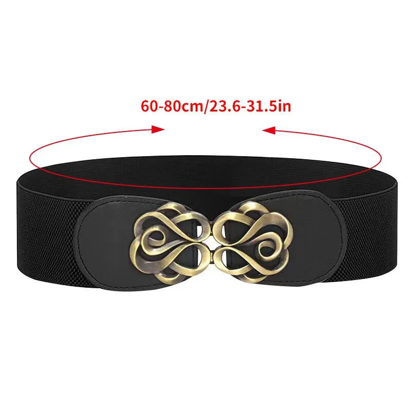 Women Decorative 4 Pcs Elastic Waistband Autumn and Winter Down Jacket Waistband Coat and Fashionable Waistband