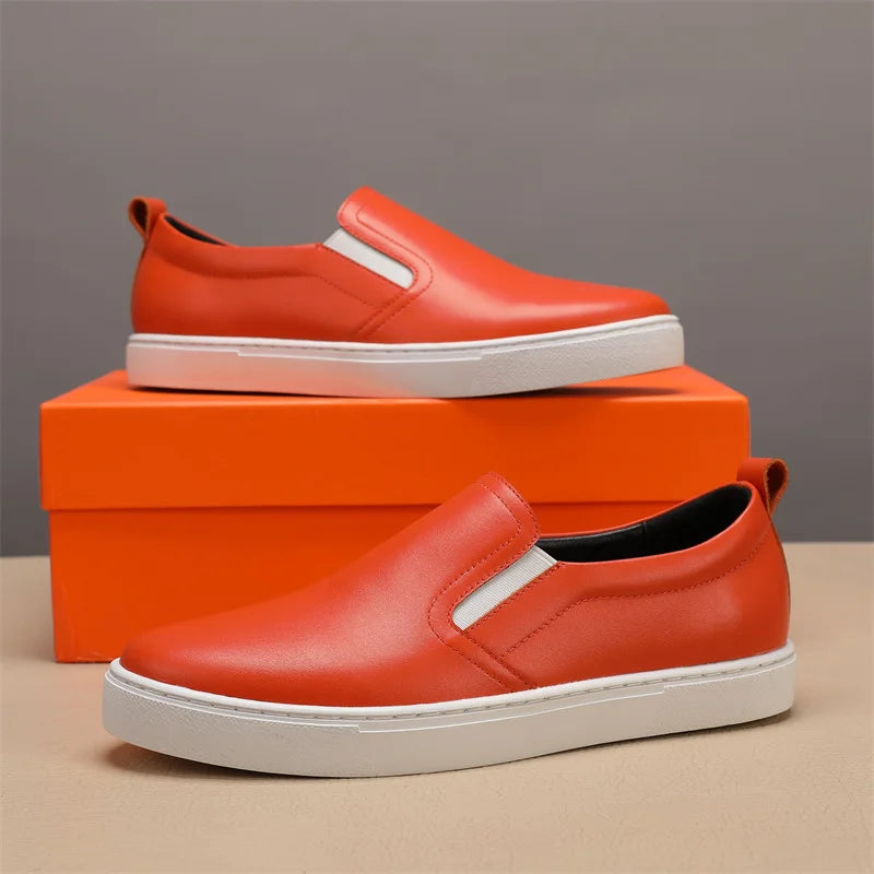 Luxury Genuine Leather Loafers Men Casual Shoes Breathable Party Shoes For Men Slip On Classic Shoes