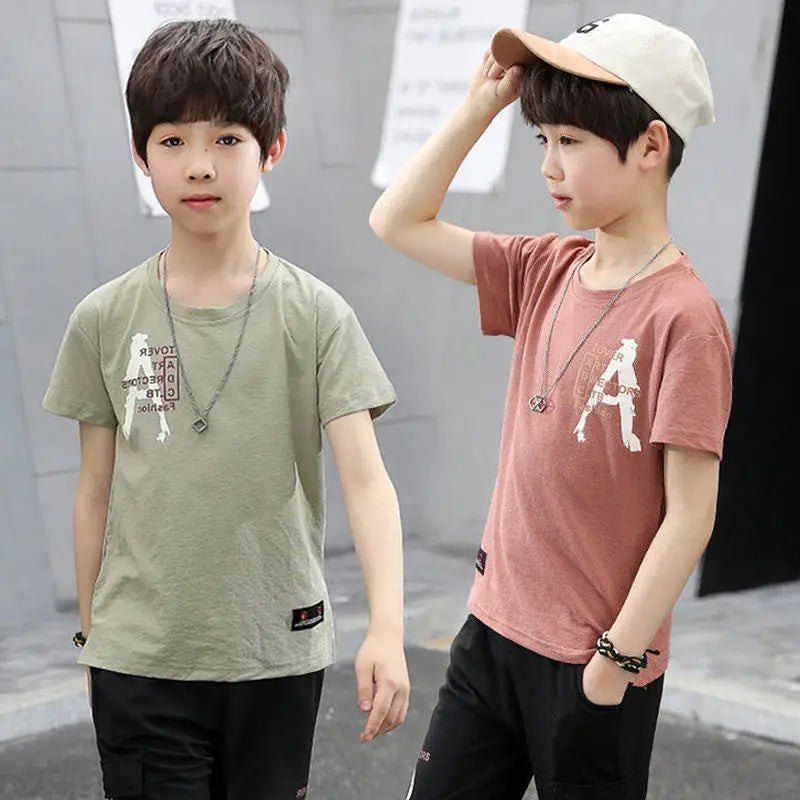 Boys Short Sleeve T Shirt +Short Pants Kids Suit Summer Boys Clothes Casual Children Clothing Sets