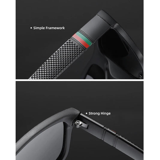 Oversized Polarized Sunglasses For Men Women Fashion Driving Square Vintage Fishing Travel Big Frame Sun Glasses UV400 Eyewear