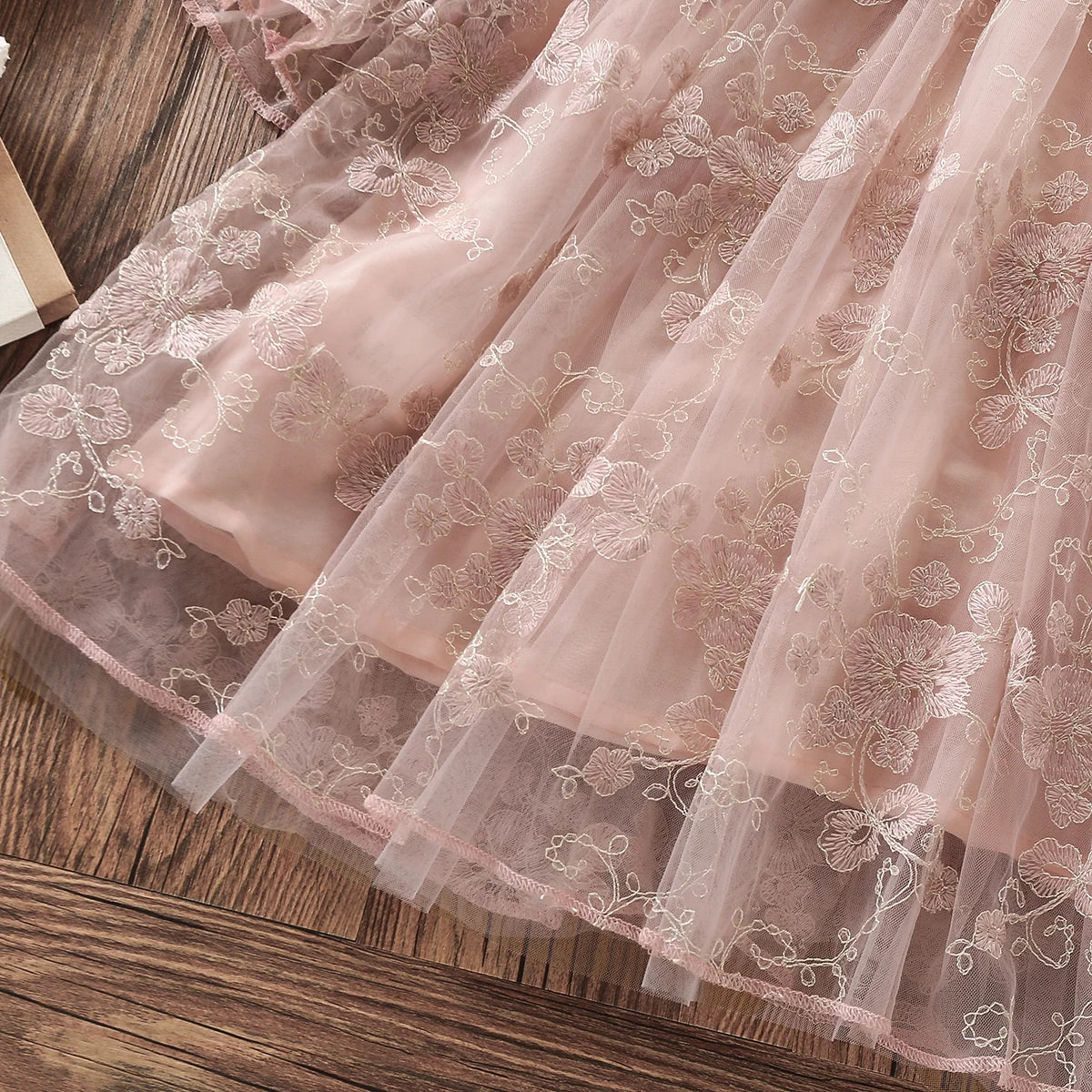 Kids Lace Dresses for Girls Princess Flower Dress Pink Baby Outfits Children Clothes for Teenagers Costumes