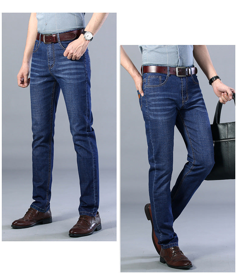 Casual Korean-style Comfortable Stretch Straight Jeans