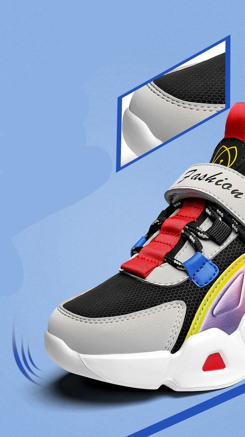 Leather Little Girls and boys  Running Shoes