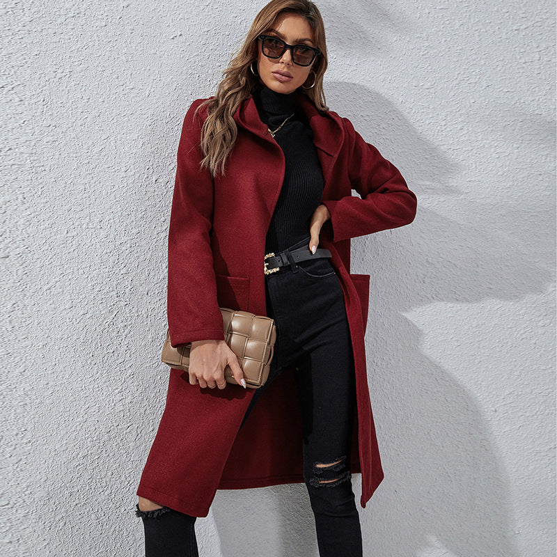Autumn And Winter Loose And Long All-match Bottoming Sweater Coat