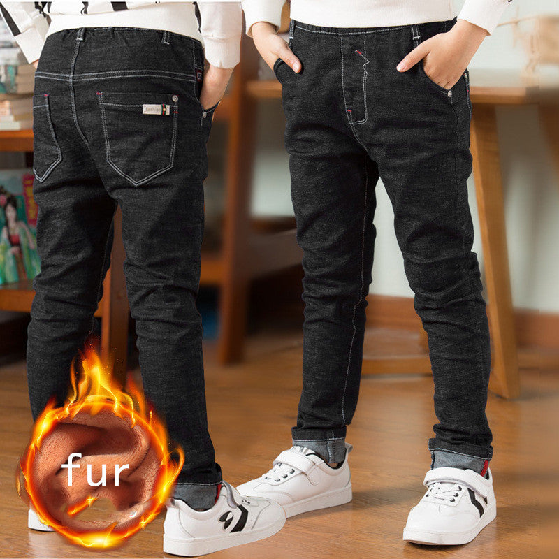 Boys plus fleece jeans kids
