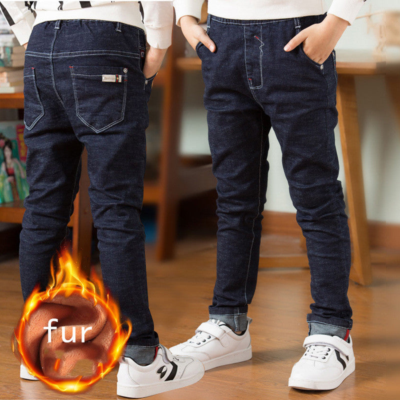 Boys plus fleece jeans kids