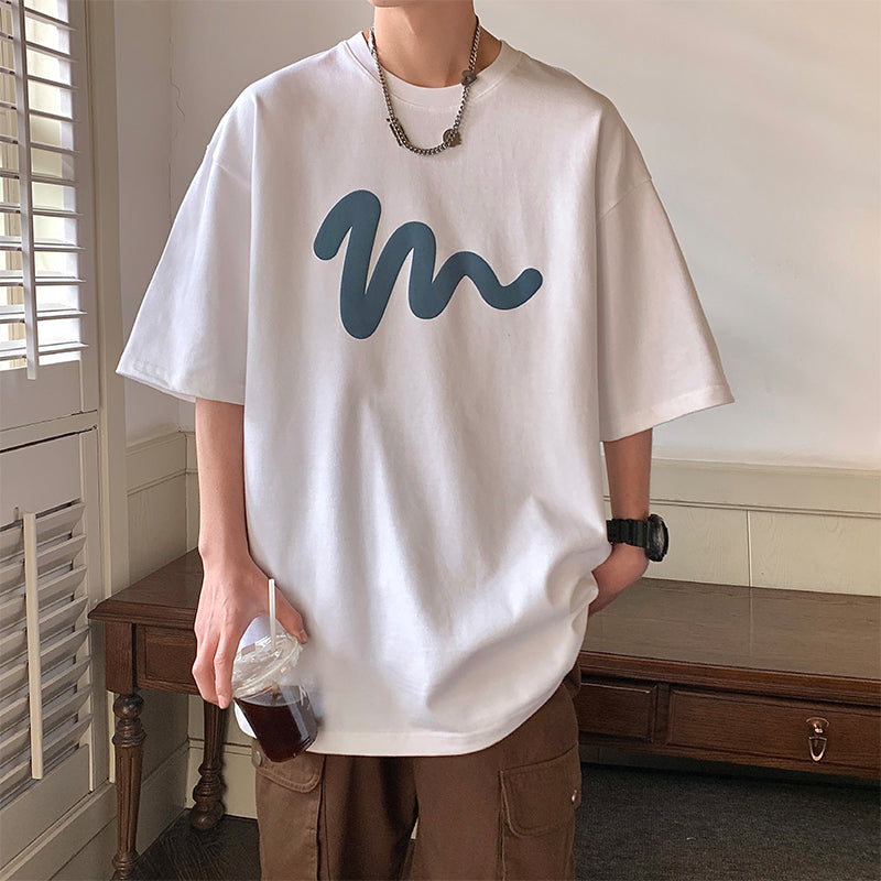 Pure Cotton Short Sleeve T-shirt Men