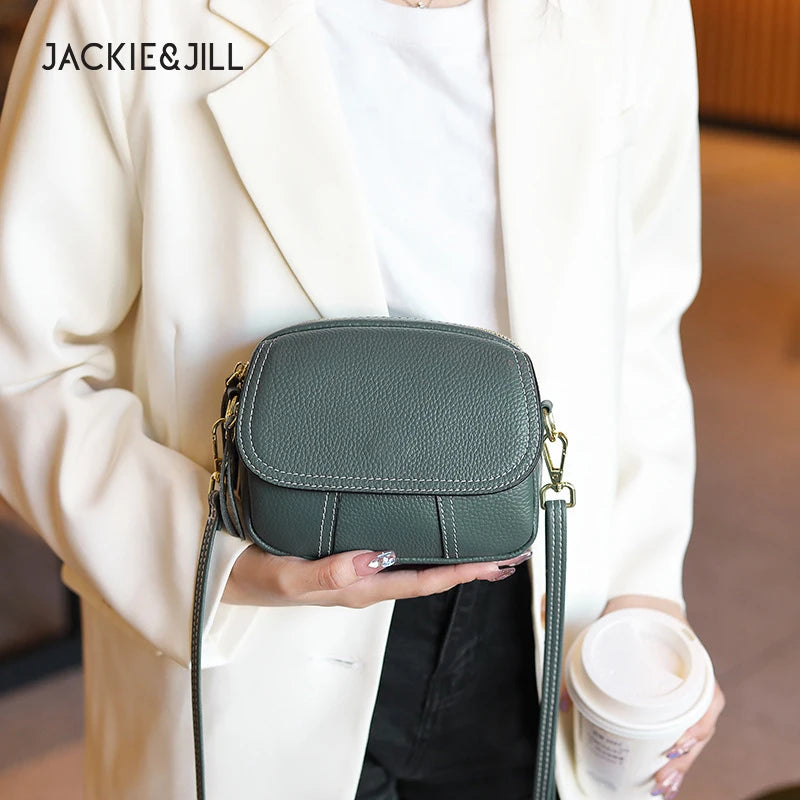 Leather Bag Soft Leather Zero Wallet Fashion Versatile Messenger Crossbody Bags For Women Square Bag