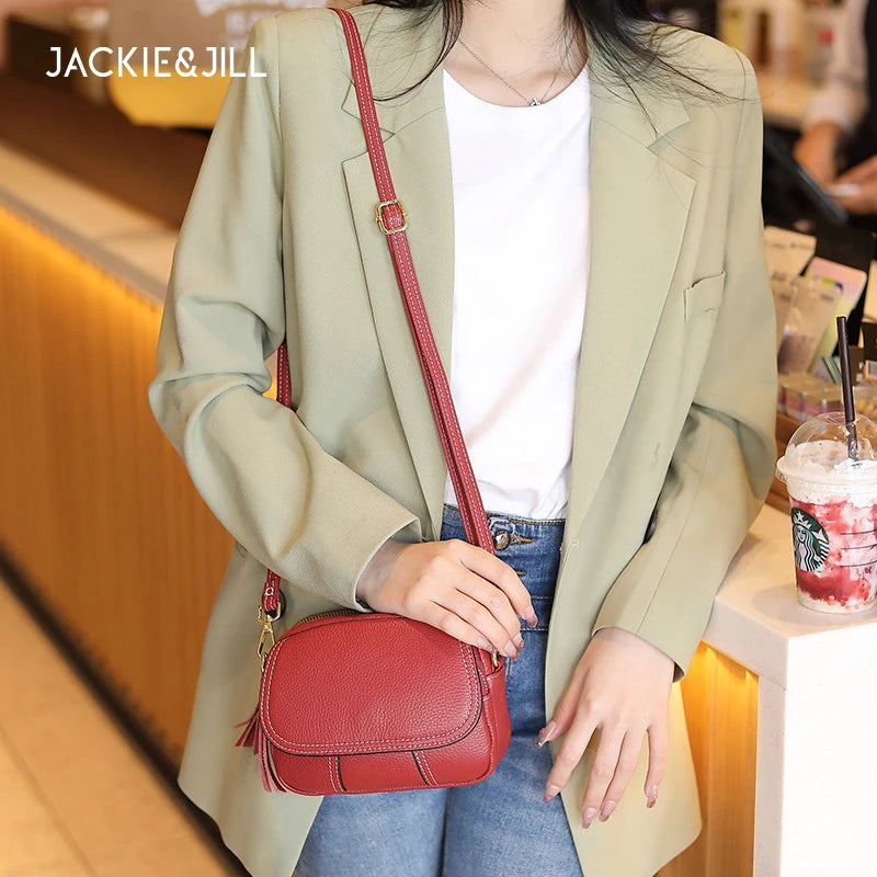 Leather Bag Soft Leather Zero Wallet Fashion Versatile Messenger Crossbody Bags For Women Square Bag