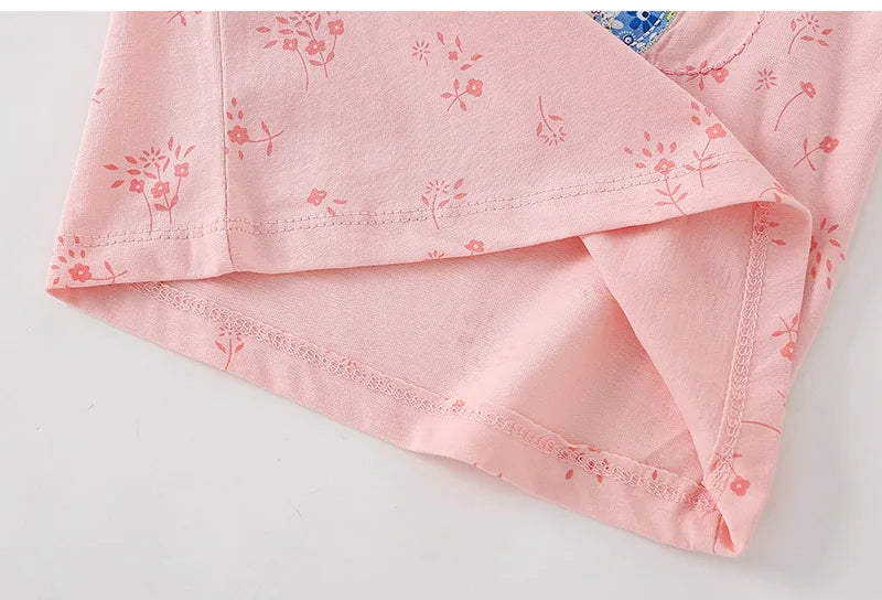 100% Cotton Children Clothing Underwear T-shirts Girls Cute Kids Tee Autumn Spring Blouse Casual Baby Girl Clothes kids girls  toddlers