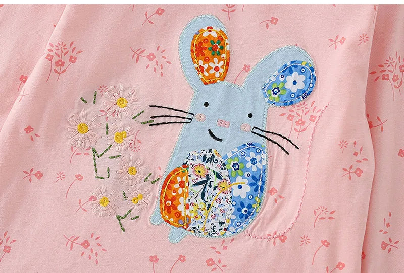 100% Cotton Children Clothing Underwear T-shirts Girls Cute Kids Tee Autumn Spring Blouse Casual Baby Girl Clothes kids girls  toddlers