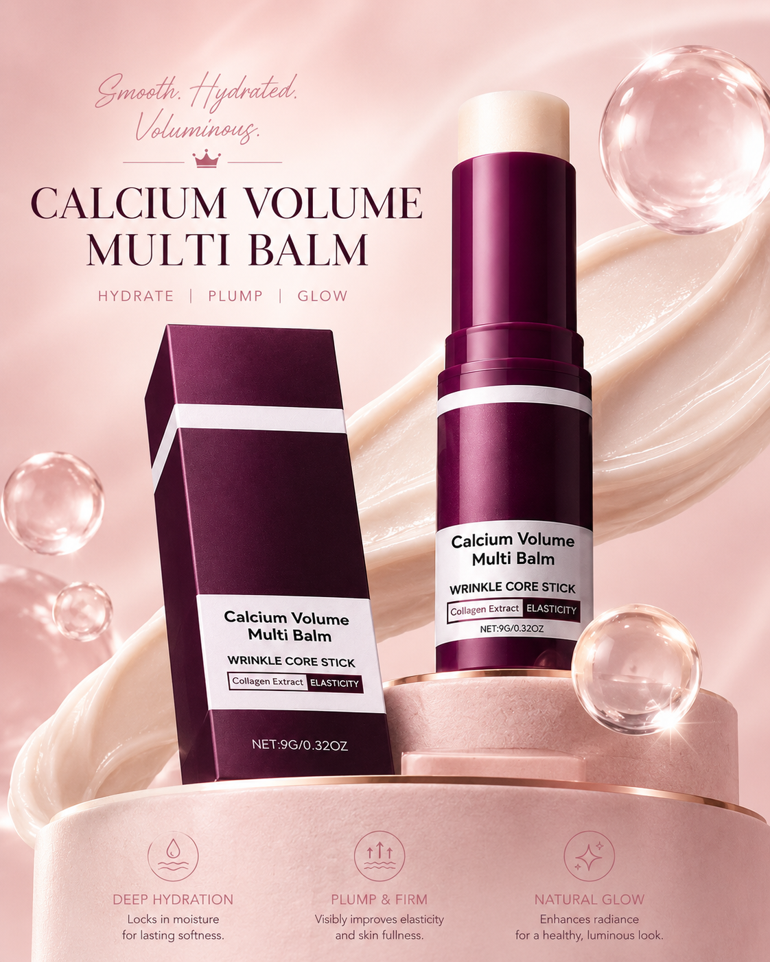 HydraLift Collagen Balm Stick — Deep Moisture On the Go
