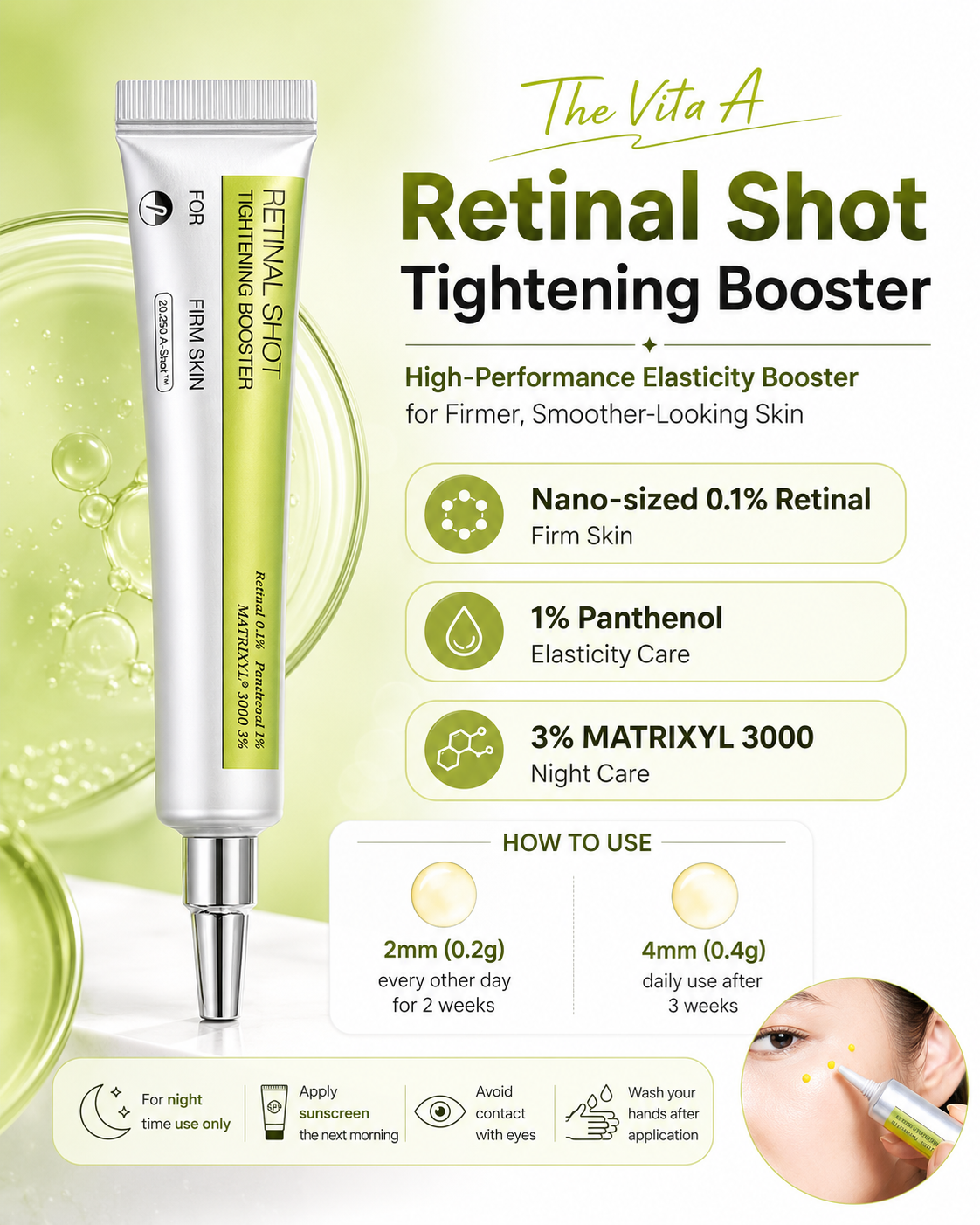 Retinol Eye Cream | Firming & Brightening Eye Treatment