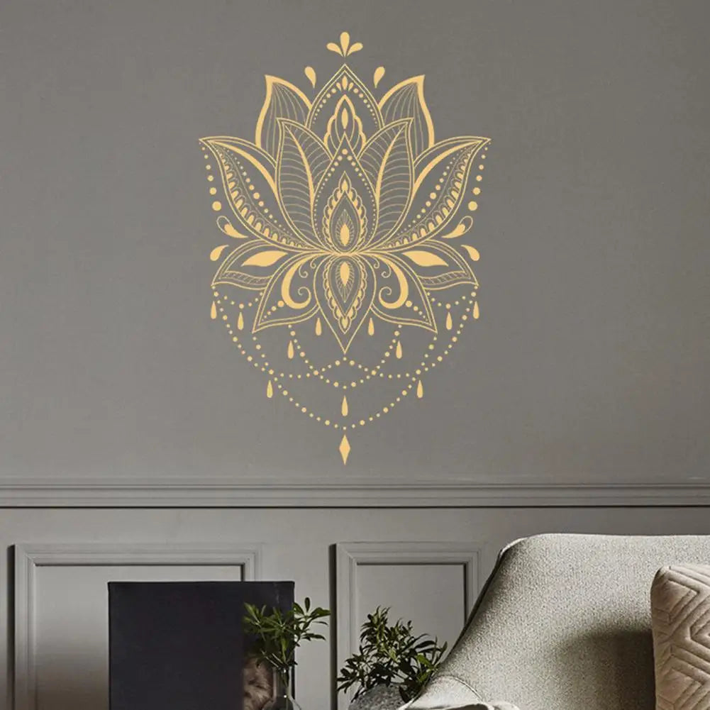 Decal Delicate Mandala Pattern Vinyl Wall Decal Portable Room Décor Sticker