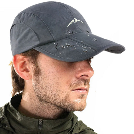 Outdoor Sport Baseball Cap Quick Drying Hat Unisex Waterproof Breathable Cap Foldable Cycling hat Sun Protection