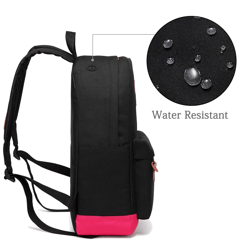 Backpack Women and Girls  Unisex Classic Water Resistant Rucksack School Backpack 14Inch Laptop for Teenager
