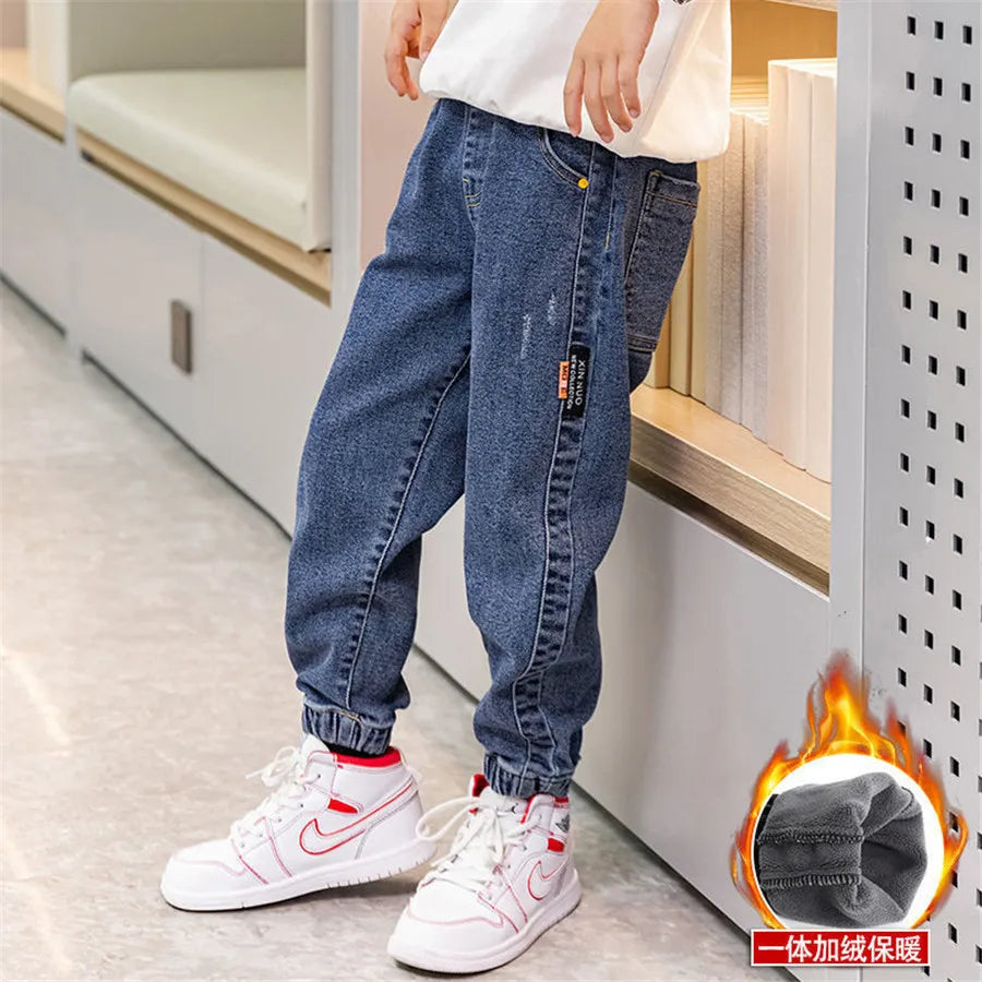Kids Pants New Boys Casual Pants Kids Clothing warm Boys Long Trousers Children Boy Clothing Sport Pants winter