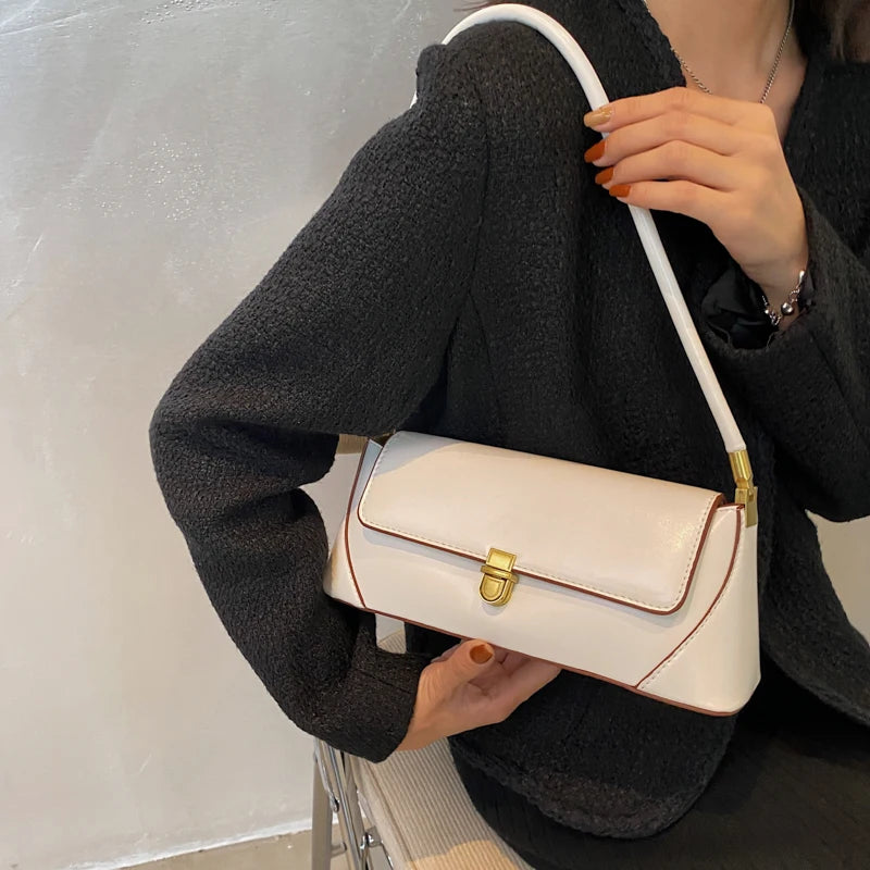 Classic Shoulder Bag French Vintage Handbag  Women Brand Bags Fashion Female Single Shoulder Bag Classic Clutches