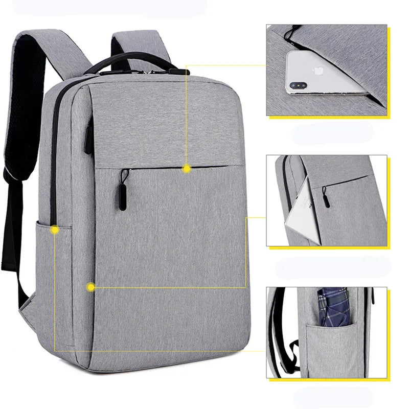 New Leisure Outdoor Sports Backpack Fashion Business Travel 15.6inch Laptop Backpack Waterproof Anti-theft Student Backpack
