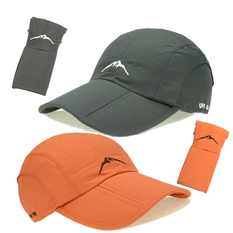 Outdoor Sport Baseball Cap Quick Drying Hat Unisex Waterproof Breathable Cap Foldable Cycling hat Sun Protection