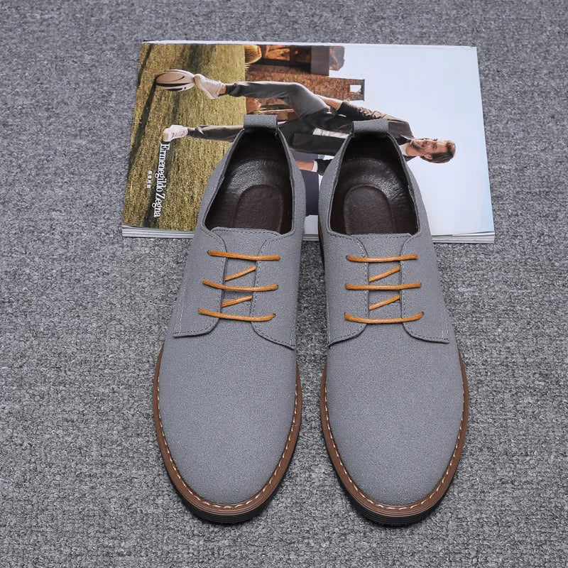 Men Shoes Lace Up Blue Oxford Shoes for Men Flats  Men Sneakers Autumn Breathable Comfortable Casual Men Shoes
