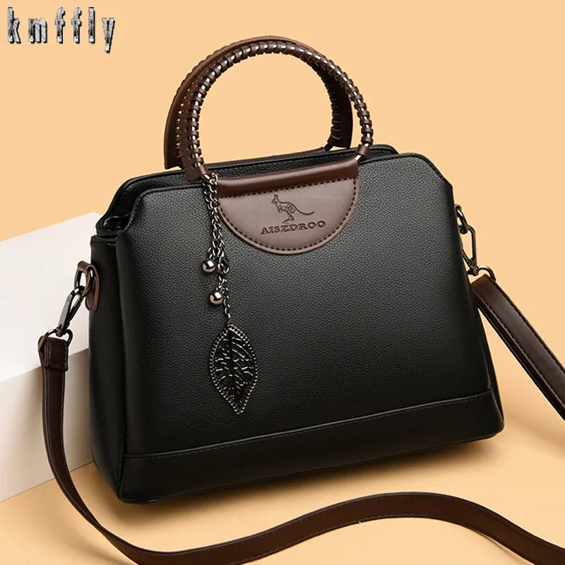 Large Capacity Handbag Women Tote Bag High Quality Leather Shoulder Messenger Bags for Women Luxury Brand