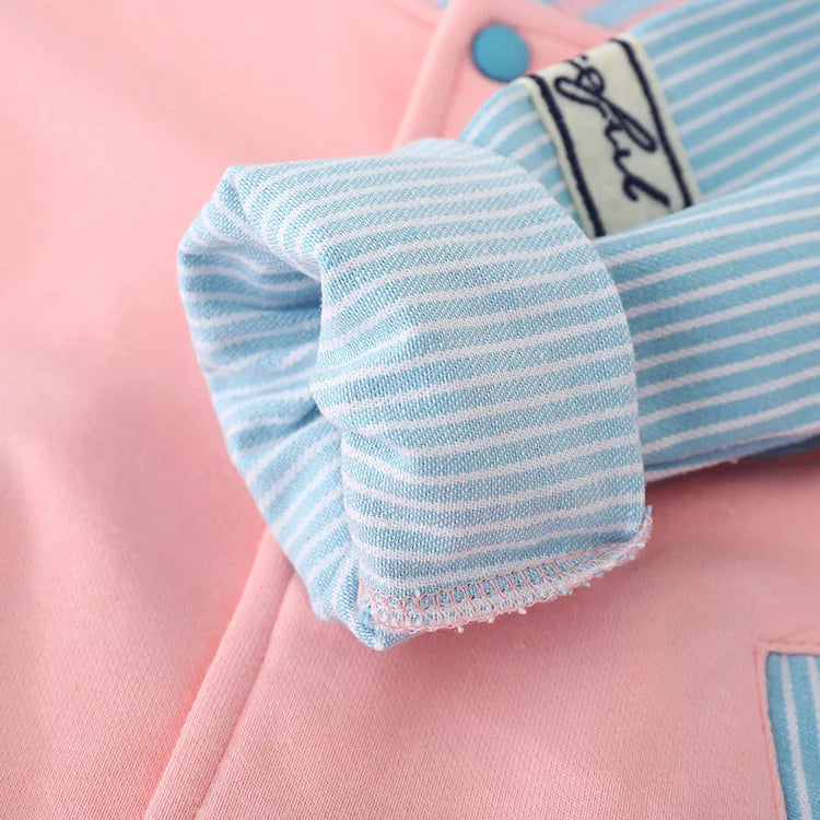 Spring Autumn New Fasion Kid's Clothing Children Patchwork Long Sleeve Baby Baseball Coat Jacket For Boys