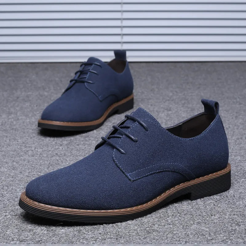 Men Shoes Lace Up Blue Oxford Shoes for Men Flats  Men Sneakers Autumn Breathable Comfortable Casual Men Shoes