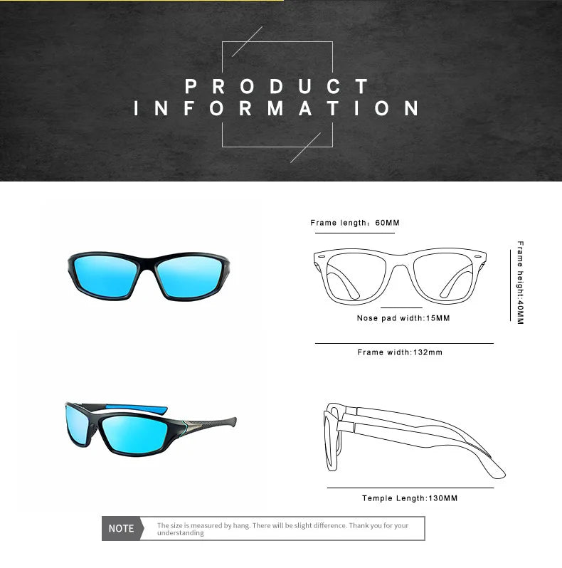 Luxury Polarized Goggles Sunglasses Men's Driving Shades Male Sun Glasses Vintage Driving Travel Fishing Classic Glasses