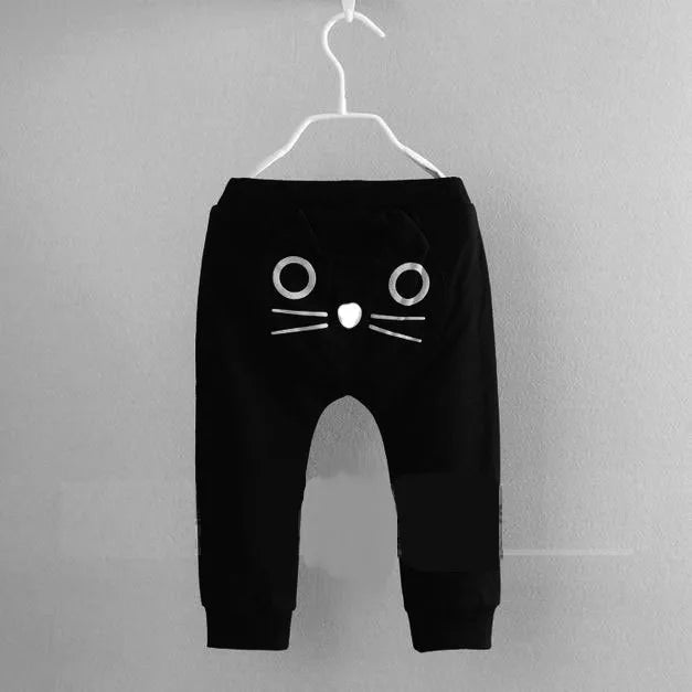 NEW children boys Girls autumn pants Cartoon Cat baby harem pants kids clothes kids pants trousers pantalon garcon