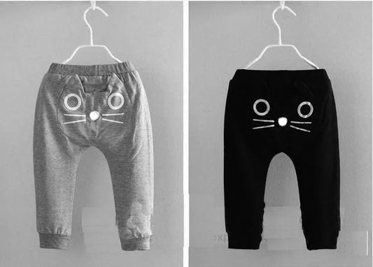 NEW children boys Girls autumn pants Cartoon Cat baby harem pants kids clothes kids pants trousers pantalon garcon