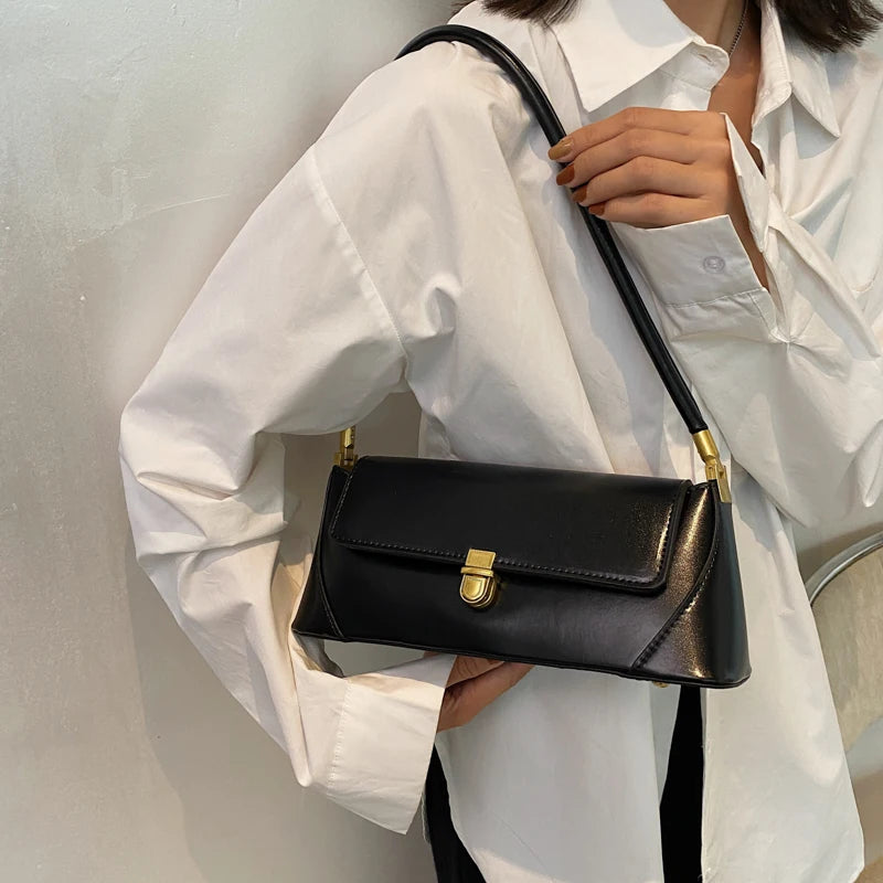 Classic Shoulder Bag French Vintage Handbag  Women Brand Bags Fashion Female Single Shoulder Bag Classic Clutches
