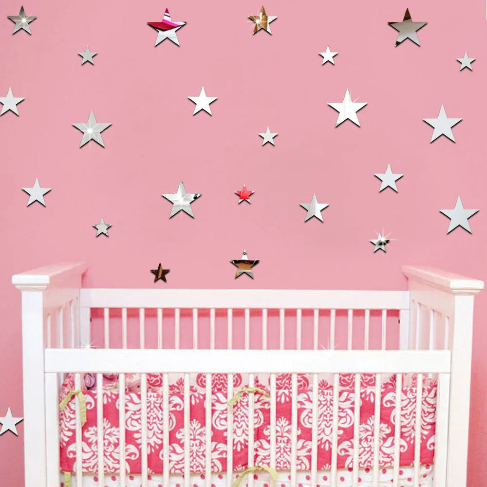 Sticker Modern Acrylic Diy Wall Decor Room Decoration Wall Sticker for Kids Rooms Living Room Art Mural