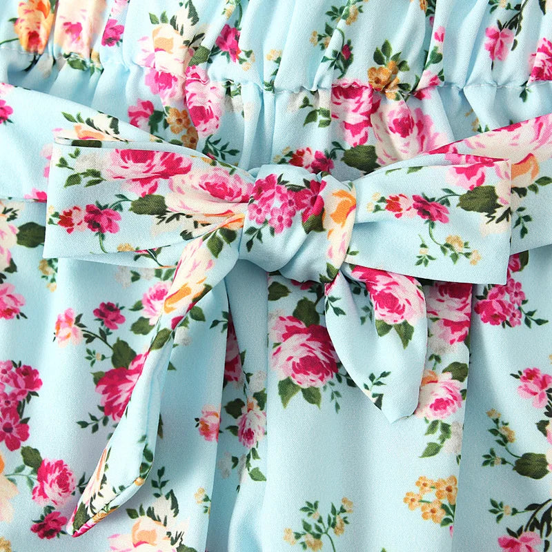 Spring 3Piece Outfits Newborn Baby Girls Clothes Long Sleeve Cotton Bodysuits+Flowers Pants+Headband Infant Clothing Sets
