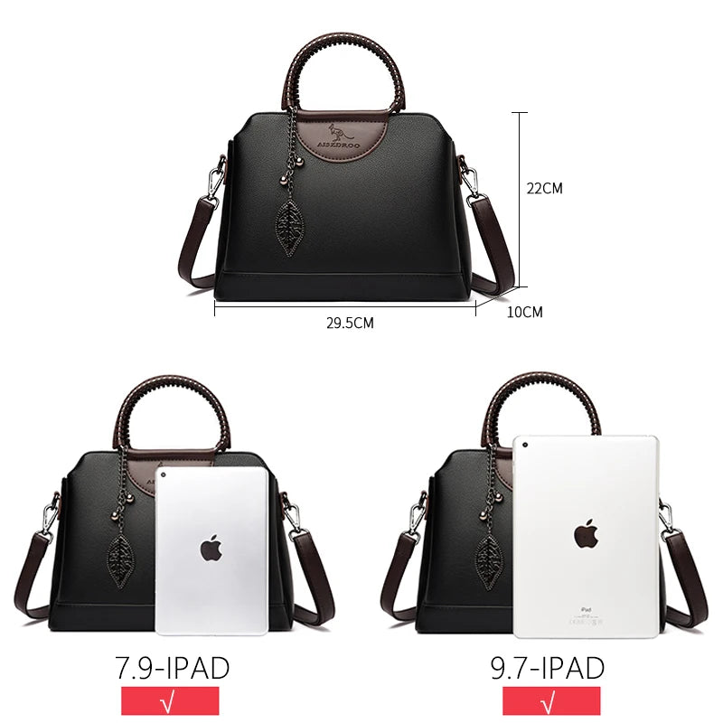 Large Capacity Handbag Women Tote Bag High Quality Leather Shoulder Messenger Bags for Women Luxury Brand