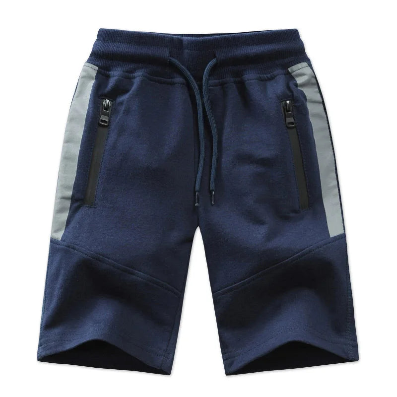 Children Boys Shorts  Summer Zipper Pocket Design Kids Casual Knitted Shorts For Boys 3 4 6 8 10 12 14 Years Clothing Dwq240
