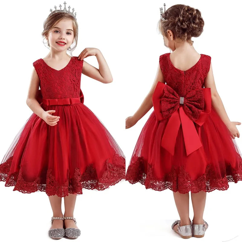 Wedding Birthday Party Dres Dress For Girl 1-5 Years Girls Dress Elegant Kids Clothes