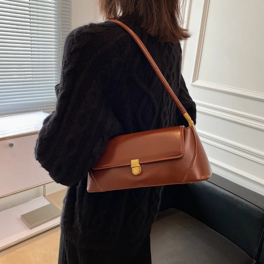 Classic Shoulder Bag French Vintage Handbag  Women Brand Bags Fashion Female Single Shoulder Bag Classic Clutches