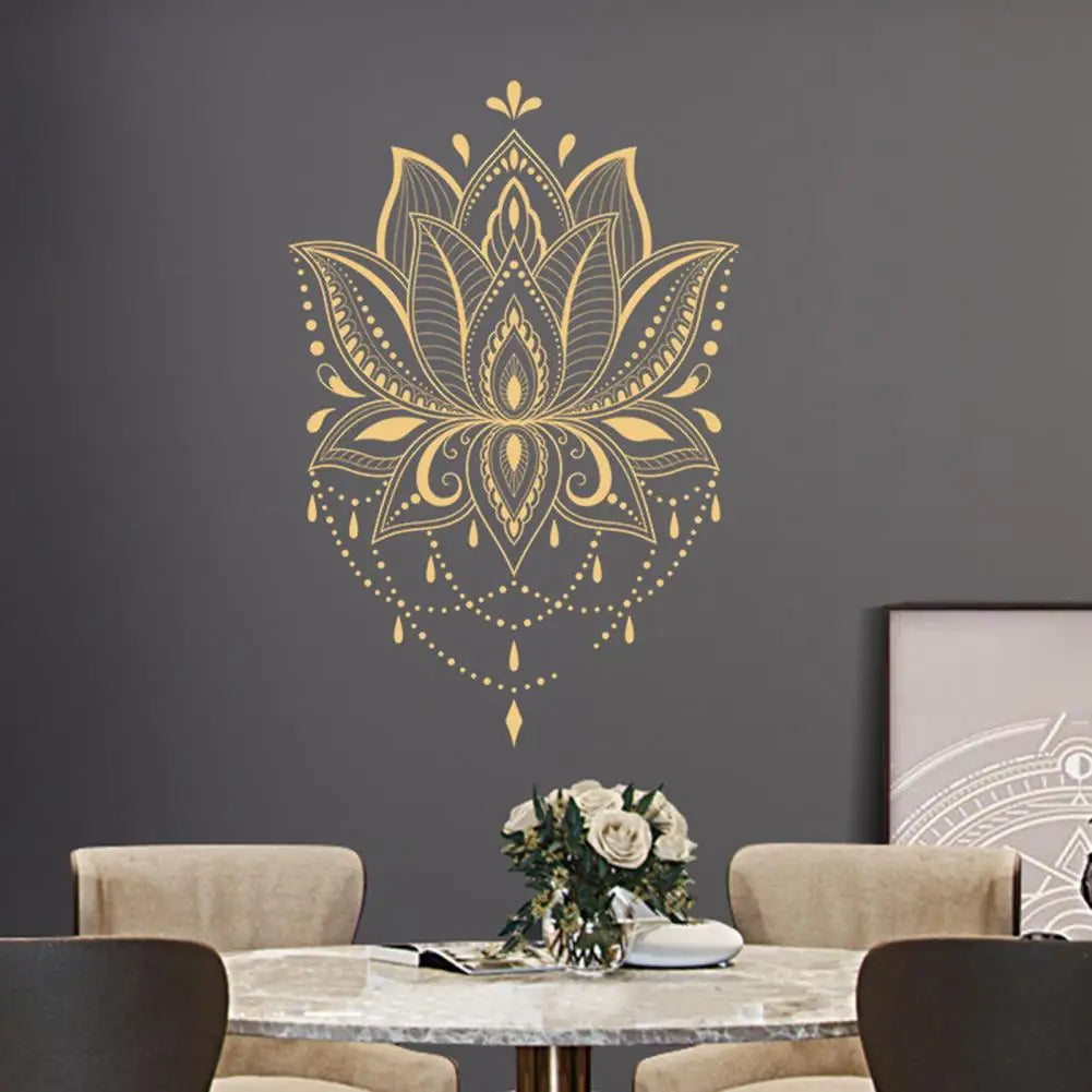 Decal Delicate Mandala Pattern Vinyl Wall Decal Portable Room Décor Sticker