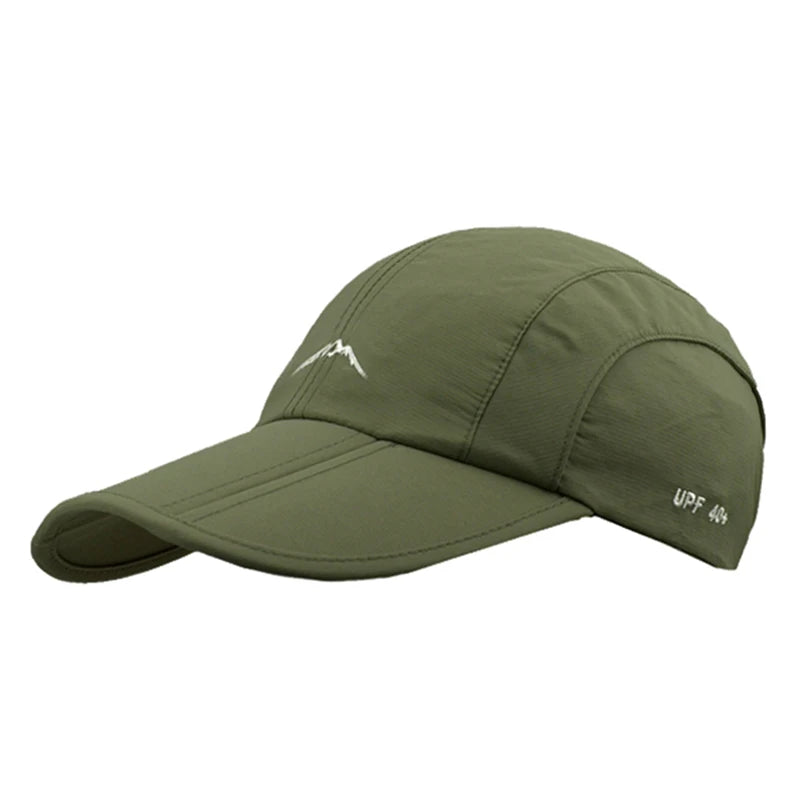 Outdoor Sport Baseball Cap Quick Drying Hat Unisex Waterproof Breathable Cap Foldable Cycling hat Sun Protection