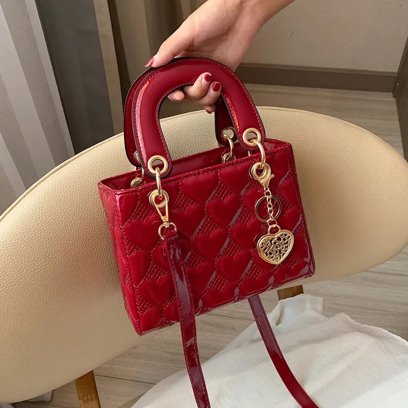 Women Brand Luxury Totes High Quality Fashion Classic Quilted Square Handle Bag Women Crossbody Shoulder Bags