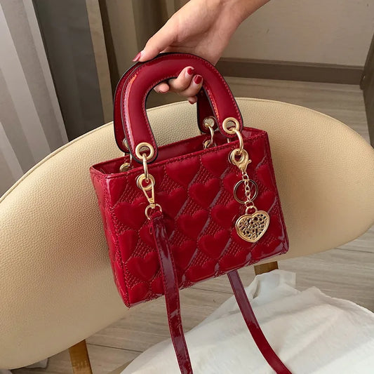 Women Brand Luxury Totes High Quality Fashion Classic Quilted Square Handle Bag Women Crossbody Shoulder Bags