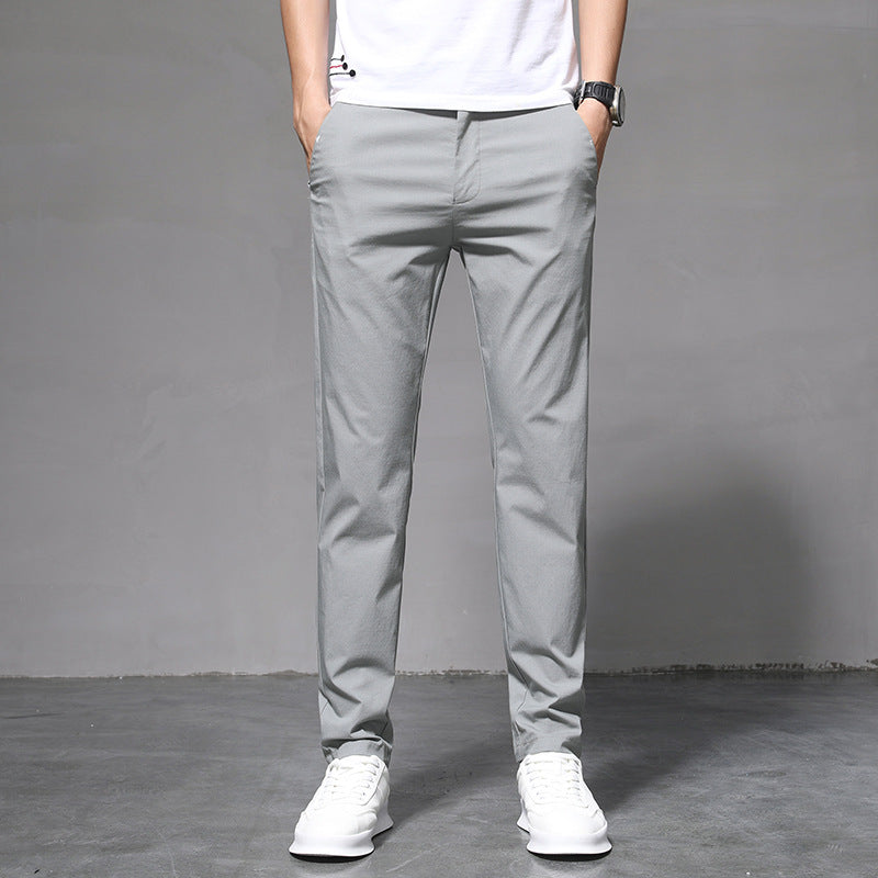 Thin Slim Straight Pants Men's Korean Style